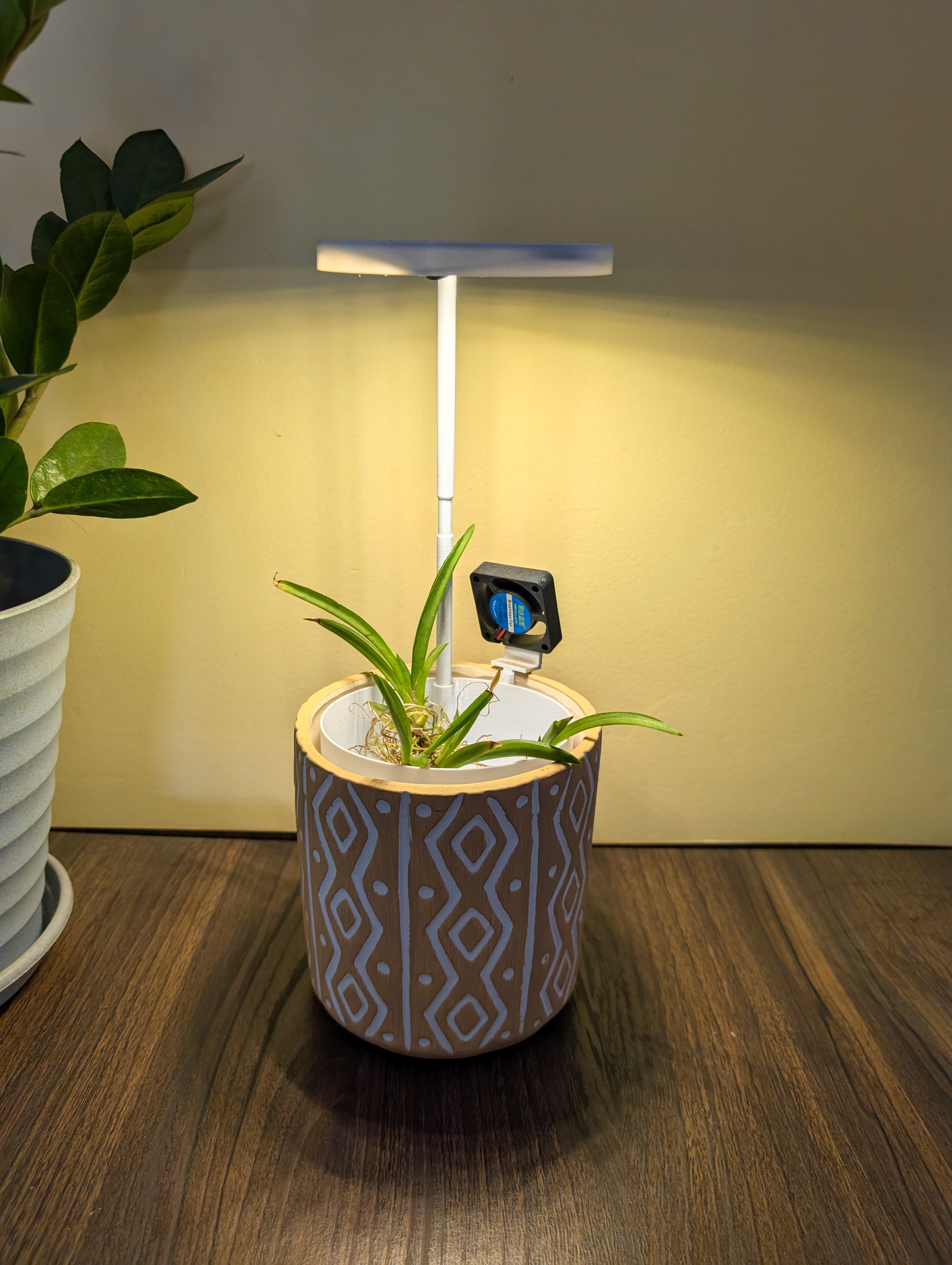 Over Engineered Orchid Planter — Pico W with sensors and 3D-printed bioreactor in a clay pot